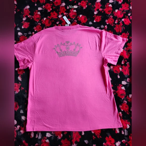 PINK VS Carmine Rose Bling Set size Large NWT - Picture 8 of 13